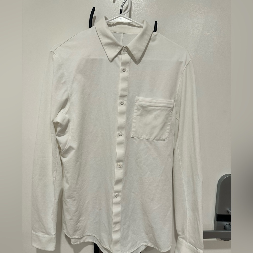 Lululemon men’s button down shirt white small